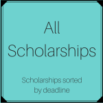 All Scholarships sorted by deadline