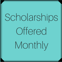Scholarships offered monthly