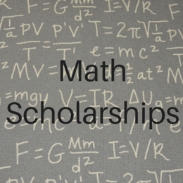 Scholarships for students studying Math.