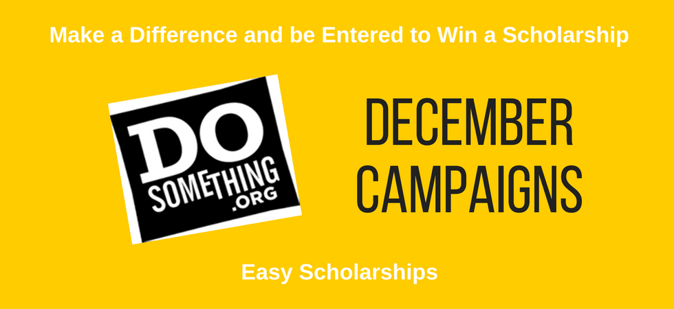 December 2018 DoSomething Scholarships