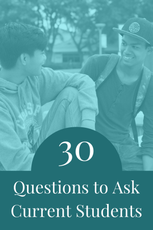 30 Questions to Ask Current Students | JLV College Counseling Blog