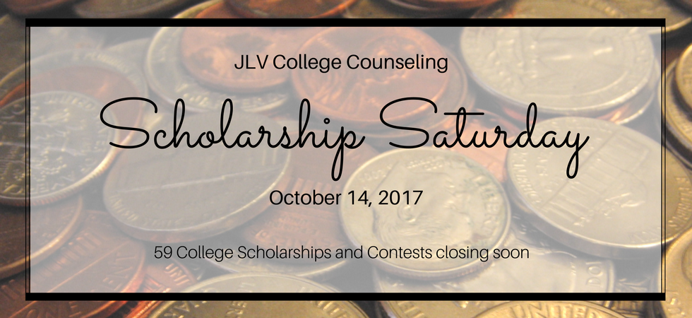 Scholarship Saturday – October 14, 2017