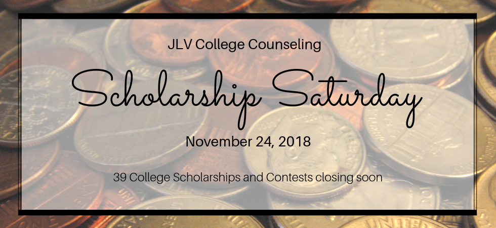 Scholarship Saturday – November 24, 2018