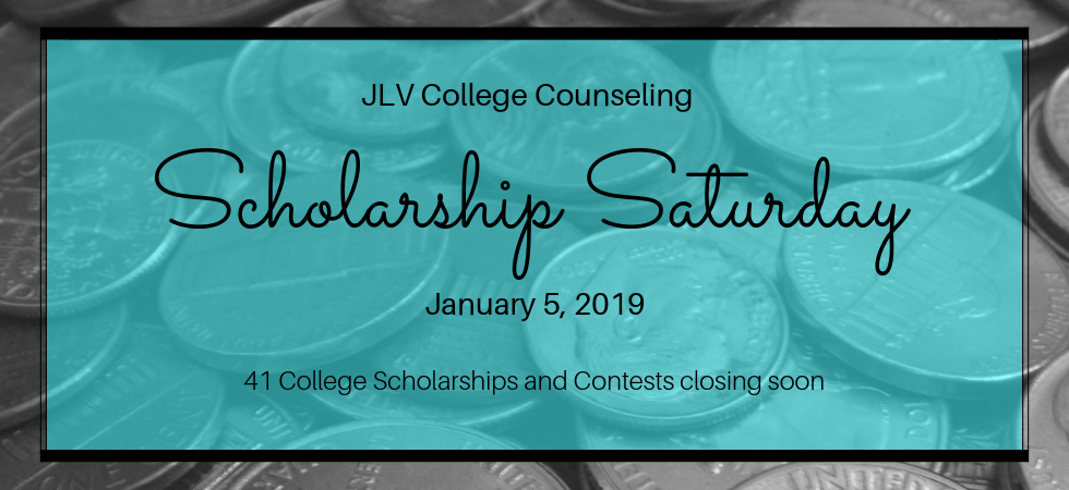 Scholarship Saturday – January 5, 2019