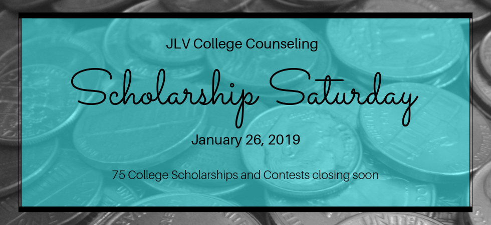 Scholarship Saturday – January 26, 2019