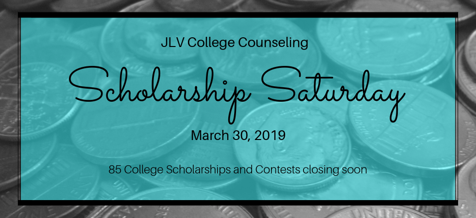 Scholarship Saturday – March 30, 2019